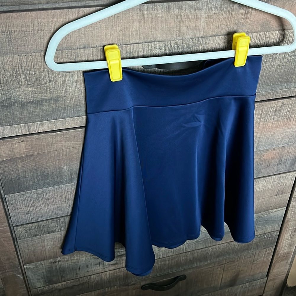 Navy Blue Skater Skirt, Size M